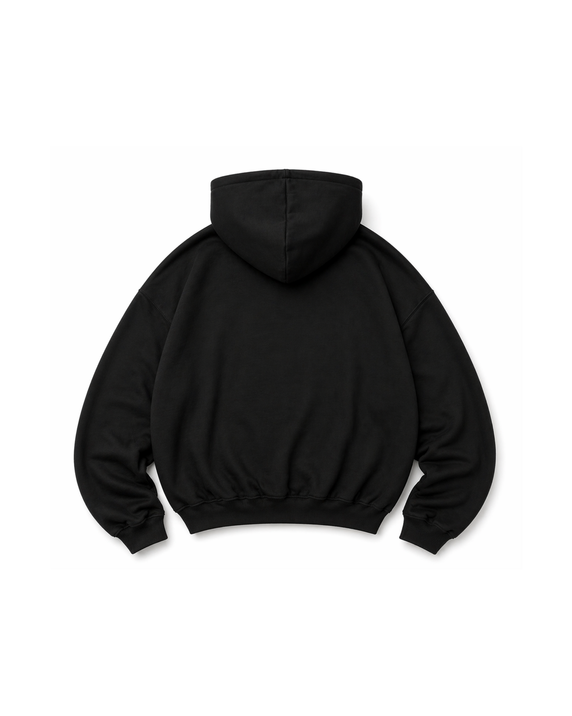 HOODIE ESSENCIAL — Preto — vista traseira